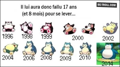Enfin réveillé ! Comment s'appelle ce Pokémon ?