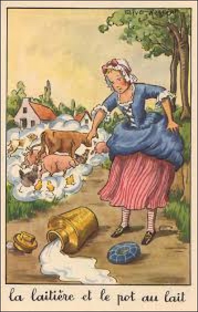 Comment s'appelle la laitière dans la célèbre fable de La Fontaine "La Laitière et le pot au lait" (1678) ?