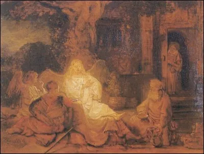 Qui a peint "Abraham reçoit les trois anges" ?