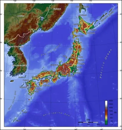 De combien d'îles de plus de 100 m² (on ne compte pas les cailloux!) est composé l'archipel japonais ?