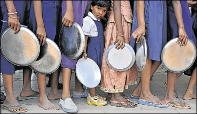 Combien d'habitants souffrent de la famine en Inde ?