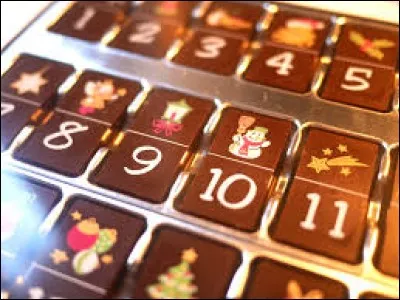 Durant quel mois de l'année mange-t-on des chocolats du calendrier de l'avent ?