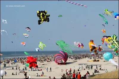 18 heures, il est l'heure de rentrer. Un dernier regard à la plage et vers le ciel où dansent des ...