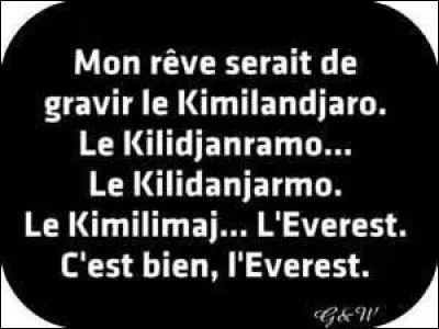 On va bient&ocirc;t atteindre le point culminant du quizz.