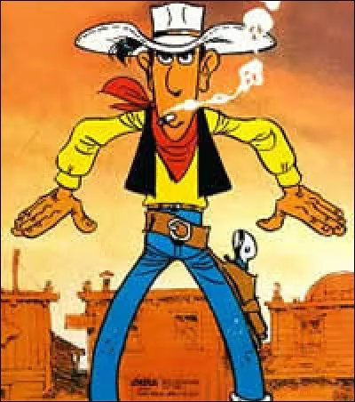 Compléter le surnom attribué au célèbre Lucky Luke : "L'homme qui ... plus vite que son ombre".