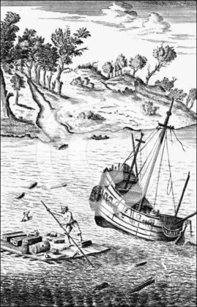 Ce navire de fiction faisait route vers le Chili quand le 29 septembre 1759, une tempête le frappa violemment. Le seul rescapé du naufrage n'est autre que Robinson Crusoé...