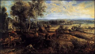 Qui a peint "Paysage d'automne avec une vue de Het Steen" ?