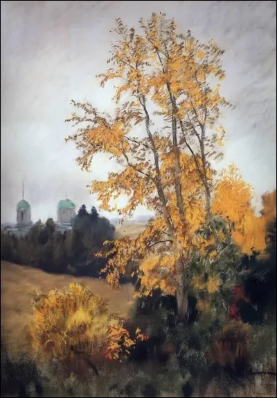 Qui a peint "Paysage d'automne avec église" ?