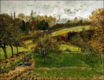 Qui a peint "Paysage d'automne, Louveciennnes" ?