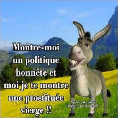 Politique : 
Quel est le nom de cette personnalité politique, s'étant présenté (e) à l'élection présidentielle de 2017 qui a dit : ''Les hommes politiques sont très cons ou alors très cyniques'' ?