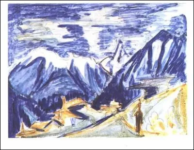 Qui a peint "Sertigtal en automne" ?