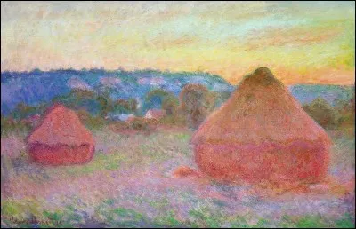 Qui a peint "Grains à la fin du jour, automne" ?