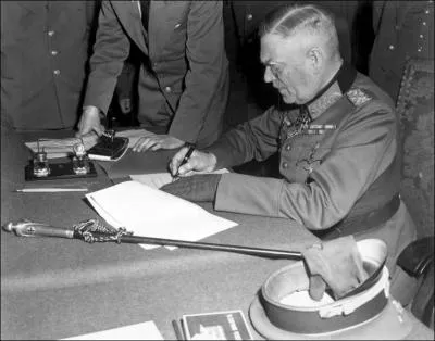 Il signa la capitulation allemande en 1945, il fut excut lors du procs de Nuremberg: