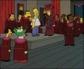 Homer est l'lu de quel secte ?