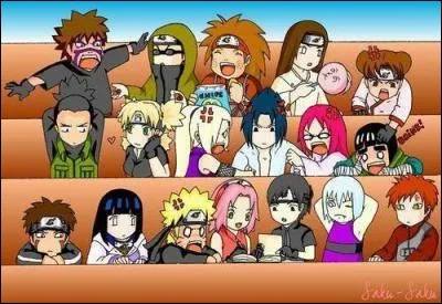 Même en étant des ninjas, l'école continue. Quelles filles se disputent pour Sasuke ?