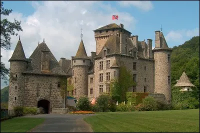 Quel est ce château dominant le village de Polminhac et la Cère que vous pourrez avoir le plaisir de découvrir lors d'une visite dans ce département ?