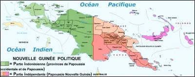 Je traverse la Papouasie-Nouvelle-Guinée et l'Indonésie. Durant la Seconde Guerre mondiale, mes alentours étaient occupés par les Japonais. Que suis-je ?