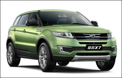Quel constructeur chinois produit ce clone de Range Rover Evoque ?