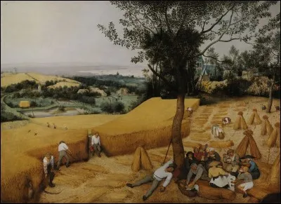 Qui a peint ce tableau intitulé "La Moisson" ?