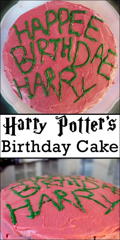 Quel est le jour d'anniversaire de Harry ?