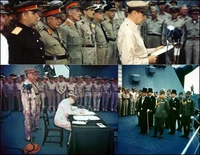 Au cours de la signature de cette capitulation, le général Douglas Macarthur eut une attitude assez particulière ! Malgré tout, cette attitude est une forme d'hommage à diverses personnes et institutions !
Que fit-il ?
