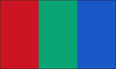La planète Mars a un drapeau.