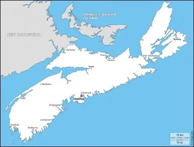 Quelle province est située le plus au sud du Canada et a Halifax comme ville principale ?