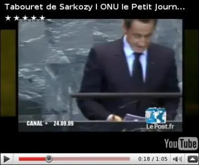 Comment Nicolas Sarkozy triche-t-il  l'ONU pour camoufler sa petite taille ?