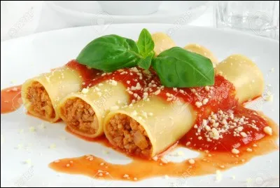 Les cannelloni sont des tuyaux de pâte.