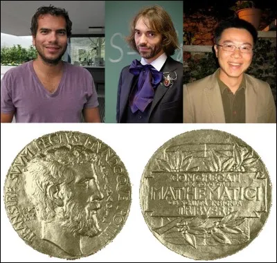 Lettre « M » comme « Mathématique » !
Depuis sa création, la médaille Fields récompense les meilleurs mathématiciens âgés de moins de 40 ans. La France (grâce, notamment à « l'Ecole Nationale Supérieure »), avec les USA (école de Princetown), font partie des pays des plus récompensés.
Quels sont les trois derniers récipiendaires français à la recevoir ?
