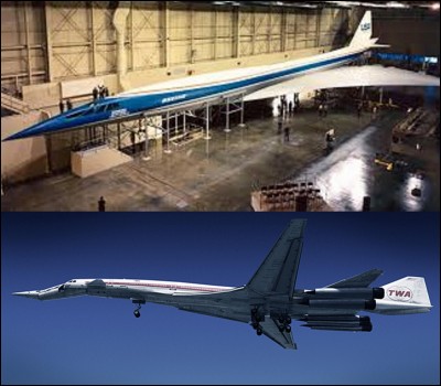 Lettre « A » comme « Aviation » !
L'aviation de ligne supersonique a été représentée par deux avions, le Concorde (franco-britannique) et le Tupolev 144 (Soviétique). A l'époque de ces deux avions, un troisième aurait dû être fabriqué par les USA qui abandonnèrent le projet !
Quel est cet avion ?
