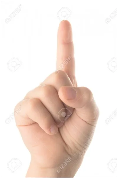 On se met le doigt dedans lorsqu'on se trompe.