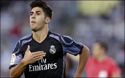 Quel est le numéro du footballeur Asensio au Real de Madrid ?