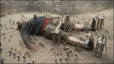 Dans le roman de Jonathan Swift, quelle est l'origine de la guerre à laquelle assiste le géant Gulliver ?