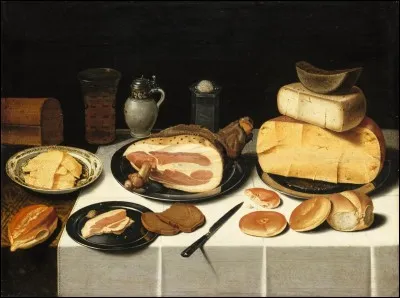 Quel artiste a peint ce tableau, intitulé "Nature morte au jambon" ?
