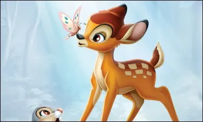 Dans un dessin animé, quel jeune faon perd sa mère tuée par un chasseur ?