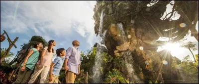 Dans quel film James Cameron imagine-t-il un monde où des blocs de roche flottent en l'air ?