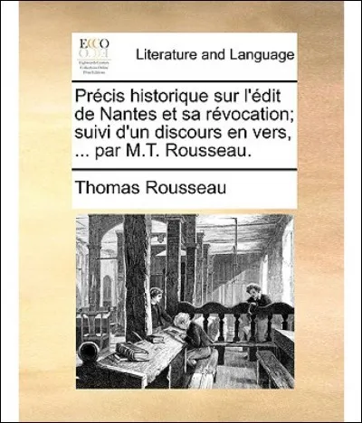 En quelle année a été promulgué l'édit de Nantes ?