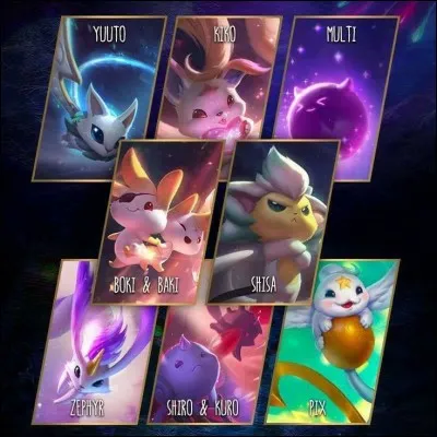 Qui préfères-tu entre ces quatre familiers des gardiennes des étoiles ?