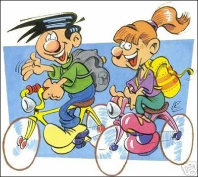 Ce matin, [...] fait le tour de l'île [...] bicyclette.