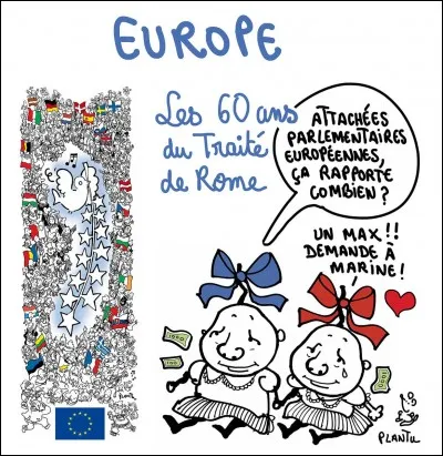 Quels États signent les traités de Rome en 1957, entrés en vigueur en 1958 ?