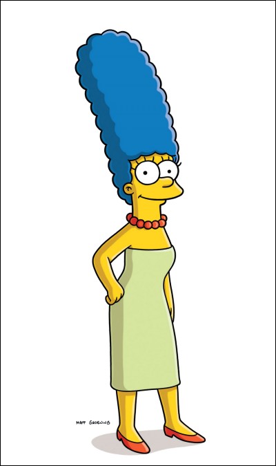 Quelle est la couleur de la voiture de Marge ?
