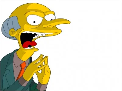 Combien de "boutons" possède Mr Burns sur le crâne ?