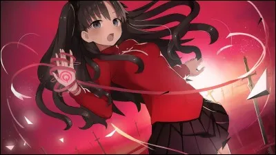 Certes, je vous l'accorde. Cette image fait penser à un jeu vidéo. D'autant que cet anime porte le même titre qu'un jeu intitulé "Fate Stay Night", ce qui explique certaines choses dont on peut se poser des questions. Mais parlons de Rin. Humaine, master et mage, elle peut générer une magie de...