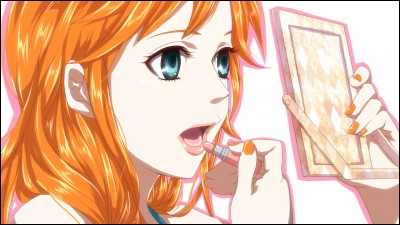 Commençons avec notre Nami-chérie. Comme vous pouvez le voir, elle se prépare non pas pour faire un tuto make-up mais pour éviter que vous vous perdiez dans ce long quiz tordu. Venant du manga "One Piece", on peut dire que notre Nami est une boussole humaine. Quel rôle tient-elle pour l'équipage ?