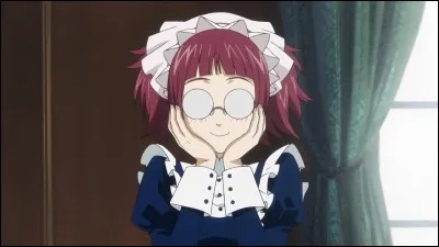 Passons à une jeune femme, May Linn, qui semble émue qu'on l'intègre dans ce quiz. L'une des femmes du manga "Black Butler", elle a le béguin pour Sebastian et travaille en tant que domestique pour Ciel, un richissisme comte anglais. Sans lunettes, elle possède une sacré vue. Mais avant, elle était...