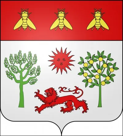 Que symbolise l'abeille dont la représentation se fait montante, vue de dos et ailes ouvertes, en héraldique ?