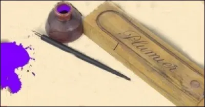 Nos grands-parents écrivaient avec des porte-plumes, des plumes (Sergent Major) et de l'encre violette.