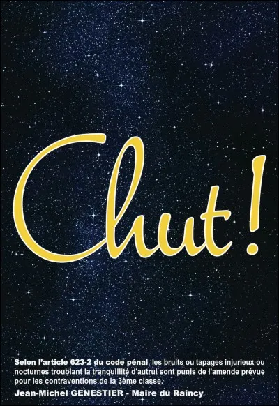 Pour apprendre, le bruit...