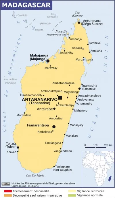Madagascar est dans l'...